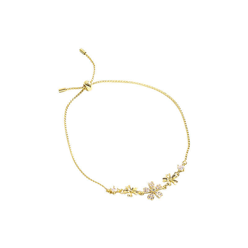 Flower Zircon Bracelet