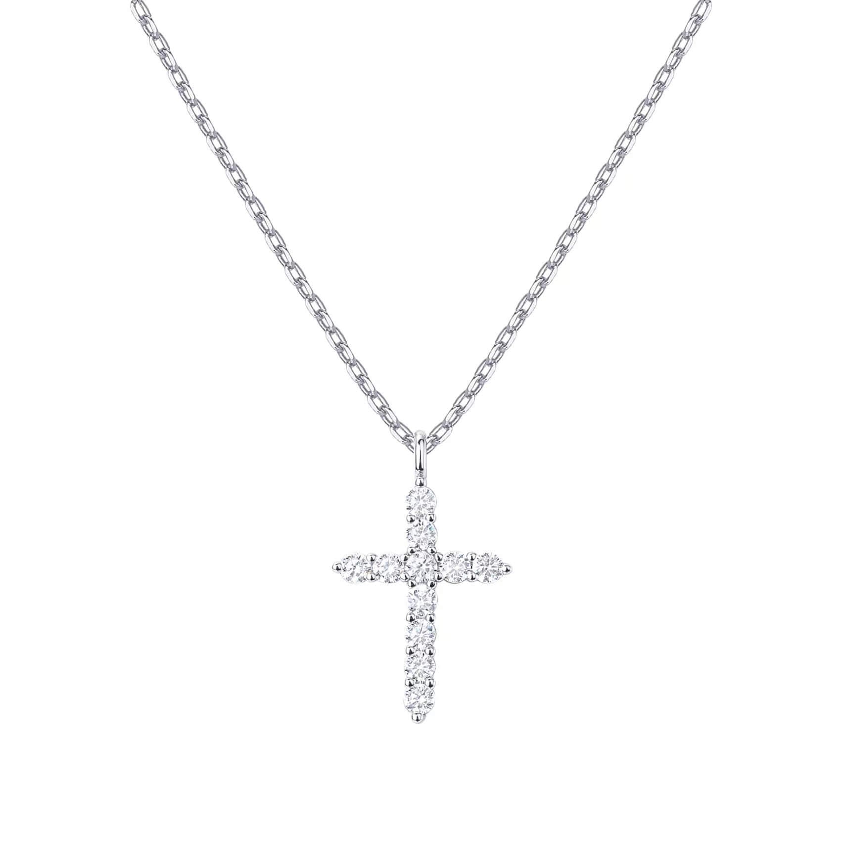 Diamond Cross Pendant Necklace