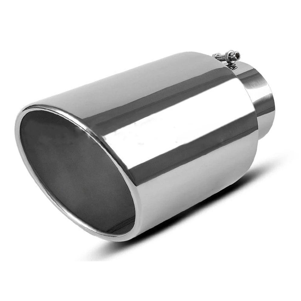 YITAMOTOR Exhaust Tip 5'' Inlet 8'' Outlet 15inch Long Chrome Stainless Steel Bolt On Diesel