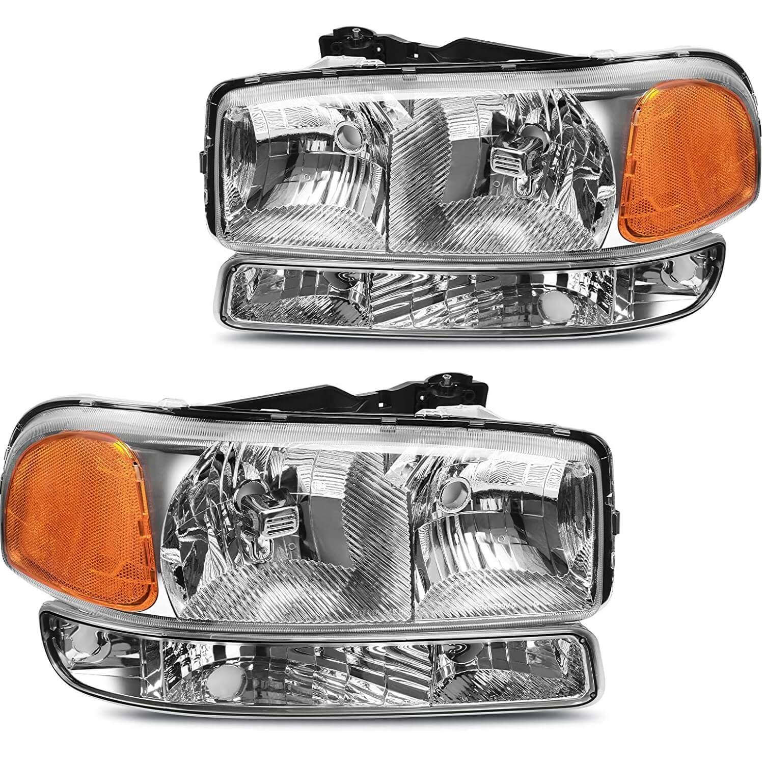 YITAMOTOR 1999-2007 GMC Sierra / 2000-2006 GMC Yukon Signal Headlamp Headlight Assembly