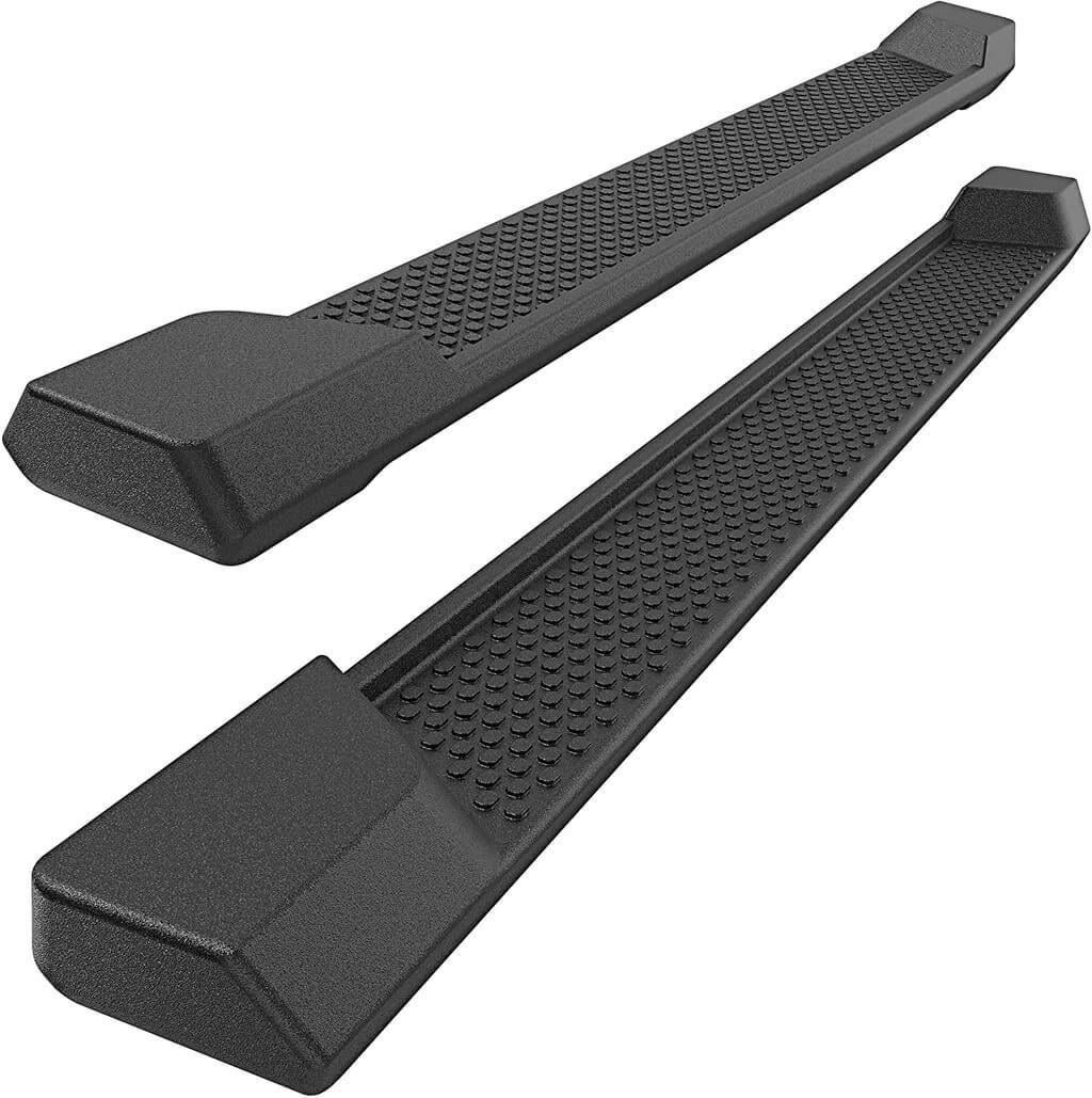 YITAMOTOR 2018-2024 Jeep Wrangler JL 2 Door Black Molded Running Boards, Side Step Nerf Bar OE Style