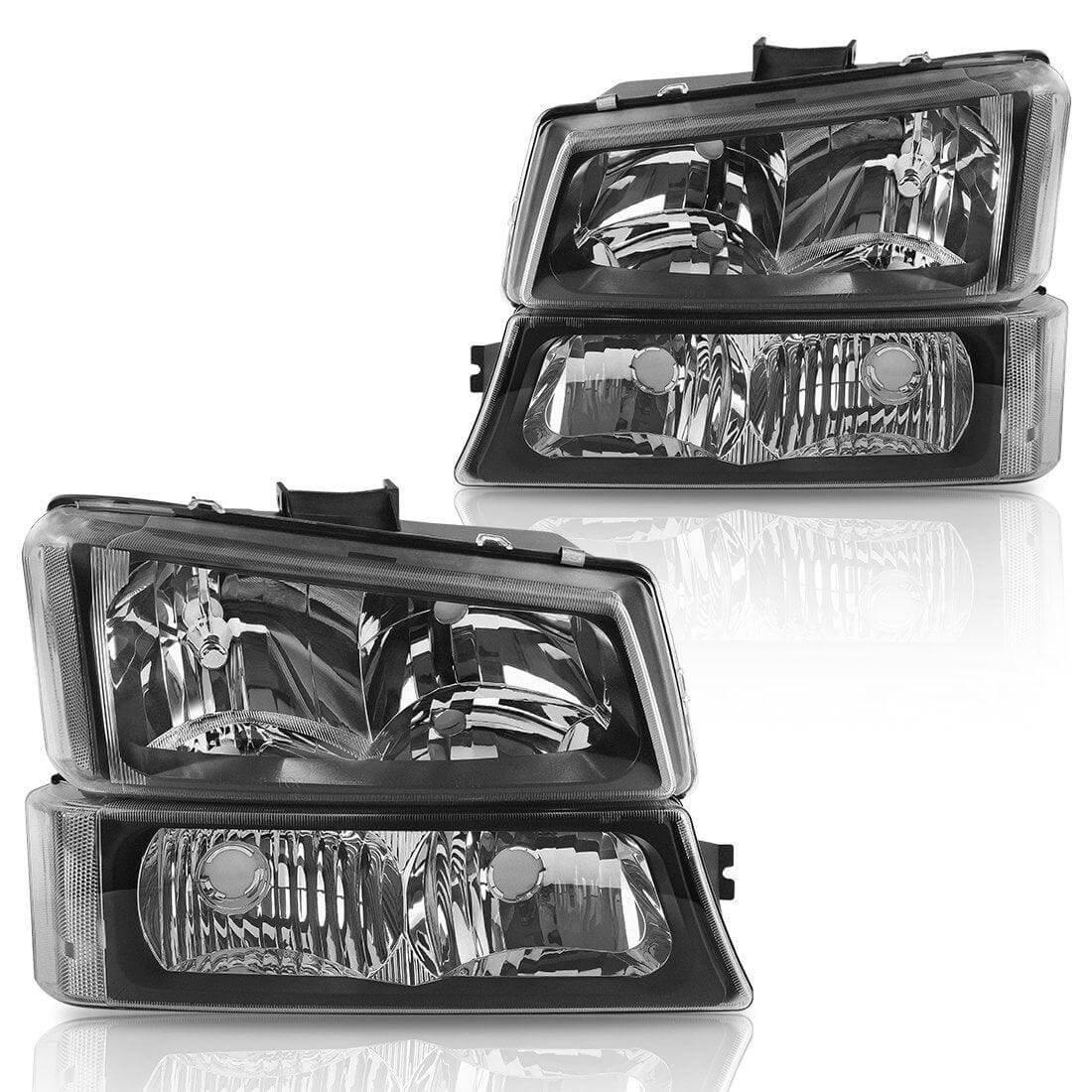 YITAMOTOR 2003-2006 Chevy Silverado Avalanche Headlight Assembly Headlamps