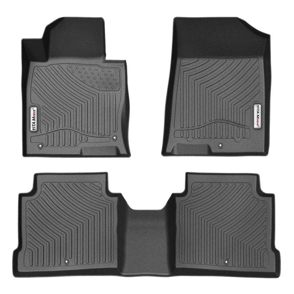 YITAMOTOR Floor Mats for 2016-2020 Kia Optima, 2015-2019 Hyundai Sonata, 1st & 2nd Row All Weather Protection