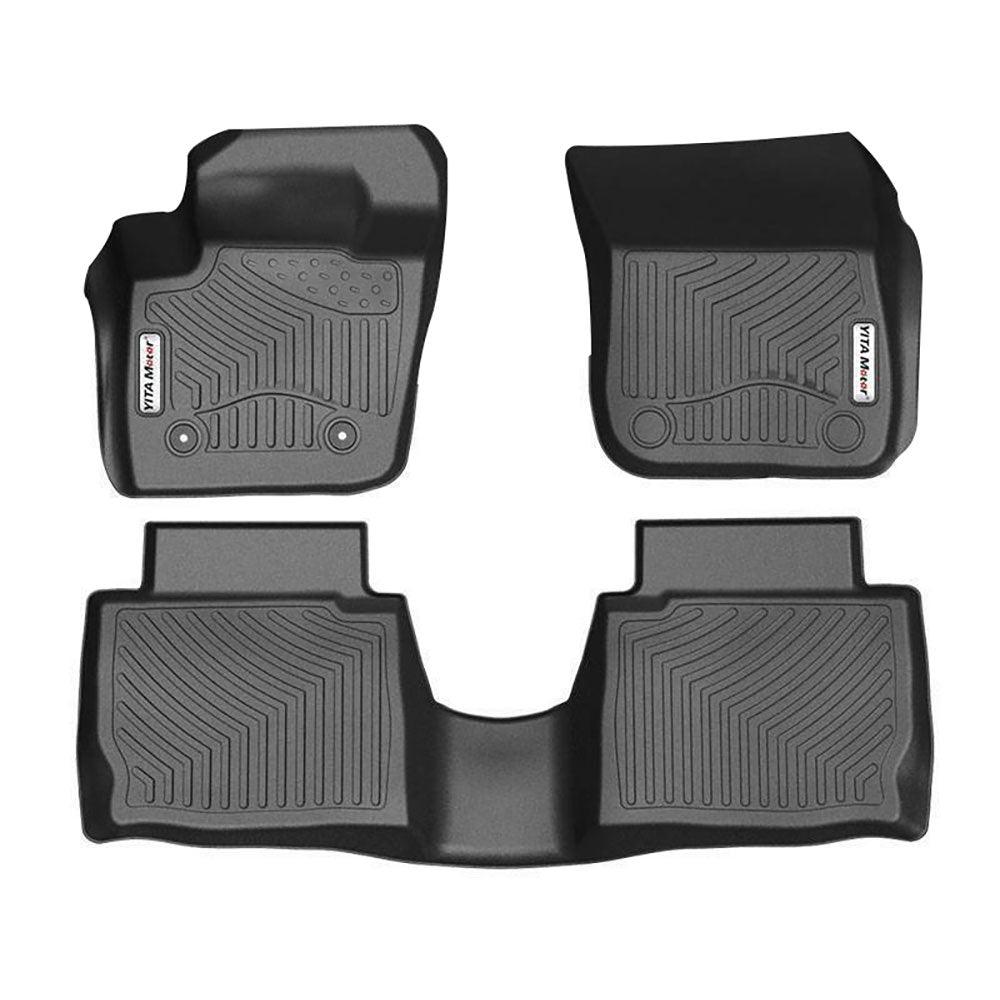 YITAMOTOR Floor Mats Floor Liners for 2013-2016 Ford Fusion Lincoln MKZ, 1st & 2nd Row All Weather Protection