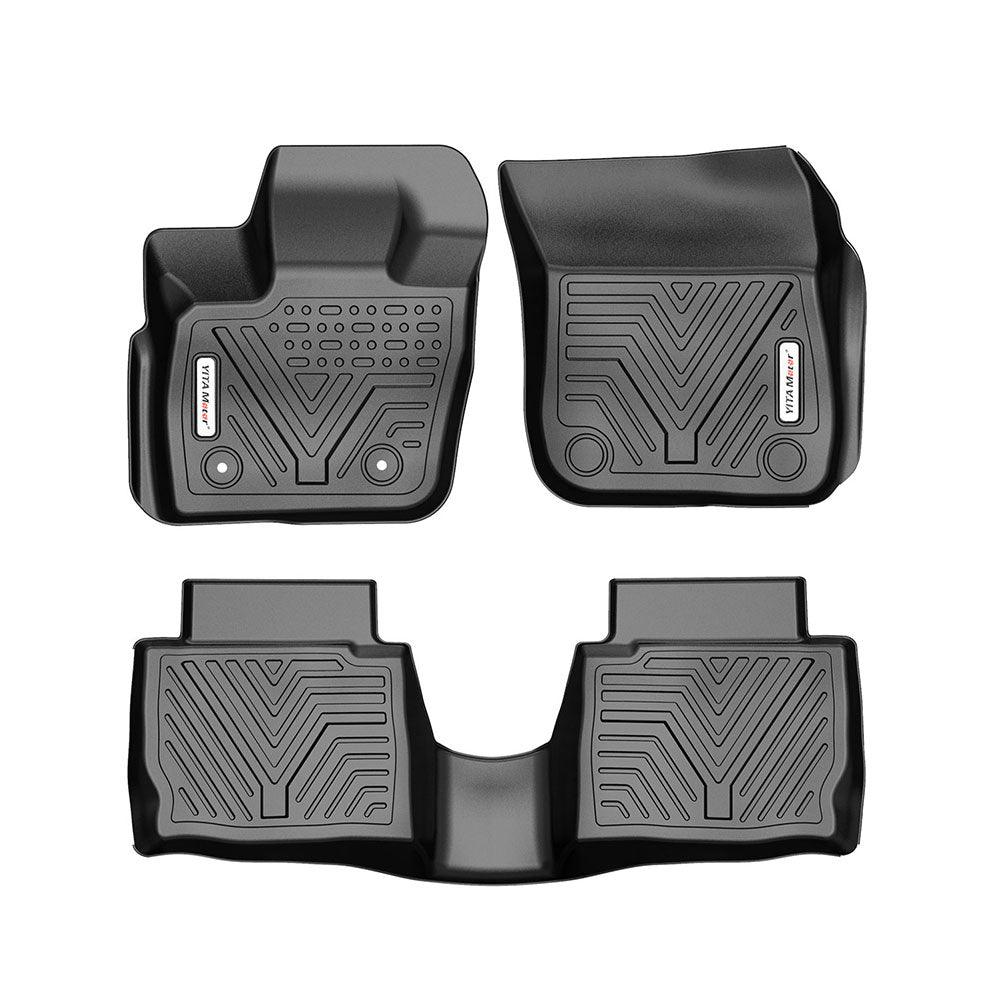 YITAMOTOR Floor Mats For 2017-2020 Ford Fusion/Lincoln MKZ, 1st & 2nd Row All-Weather Protection, Black