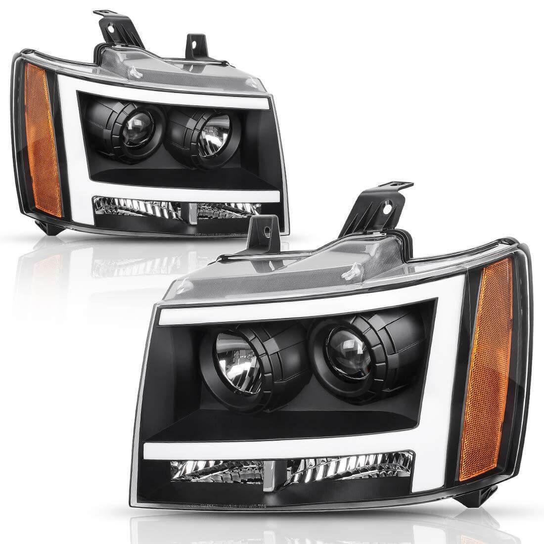 YITAMOTOR LED DRL Projector 2007-2013 Chevy Avalanche / Suburban / Tahoe Headlight Assembly