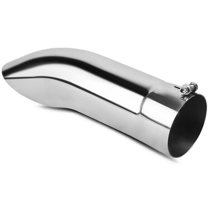 YITAMOTOR 4" Inlet 4" Outlet 15" Long Stainless Steel Exhaust Tip Turn Down