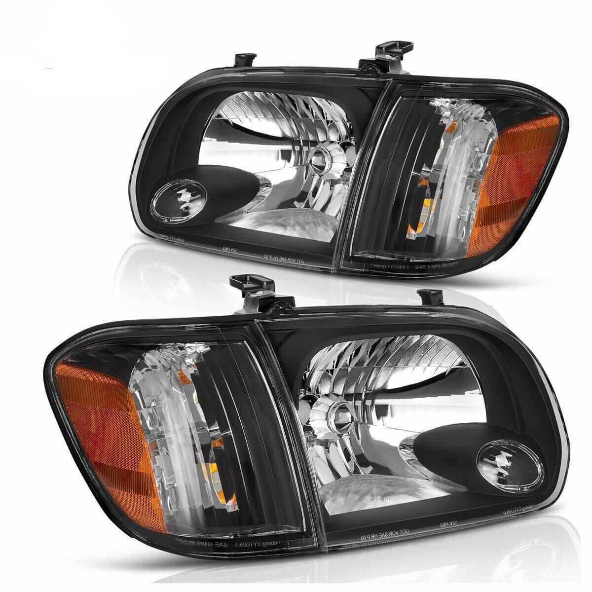 YITAMOTOR Headlights For 2005-2006 Toyota Tundra 05 06 07 Sequoia Headlamps+Corner Lamps