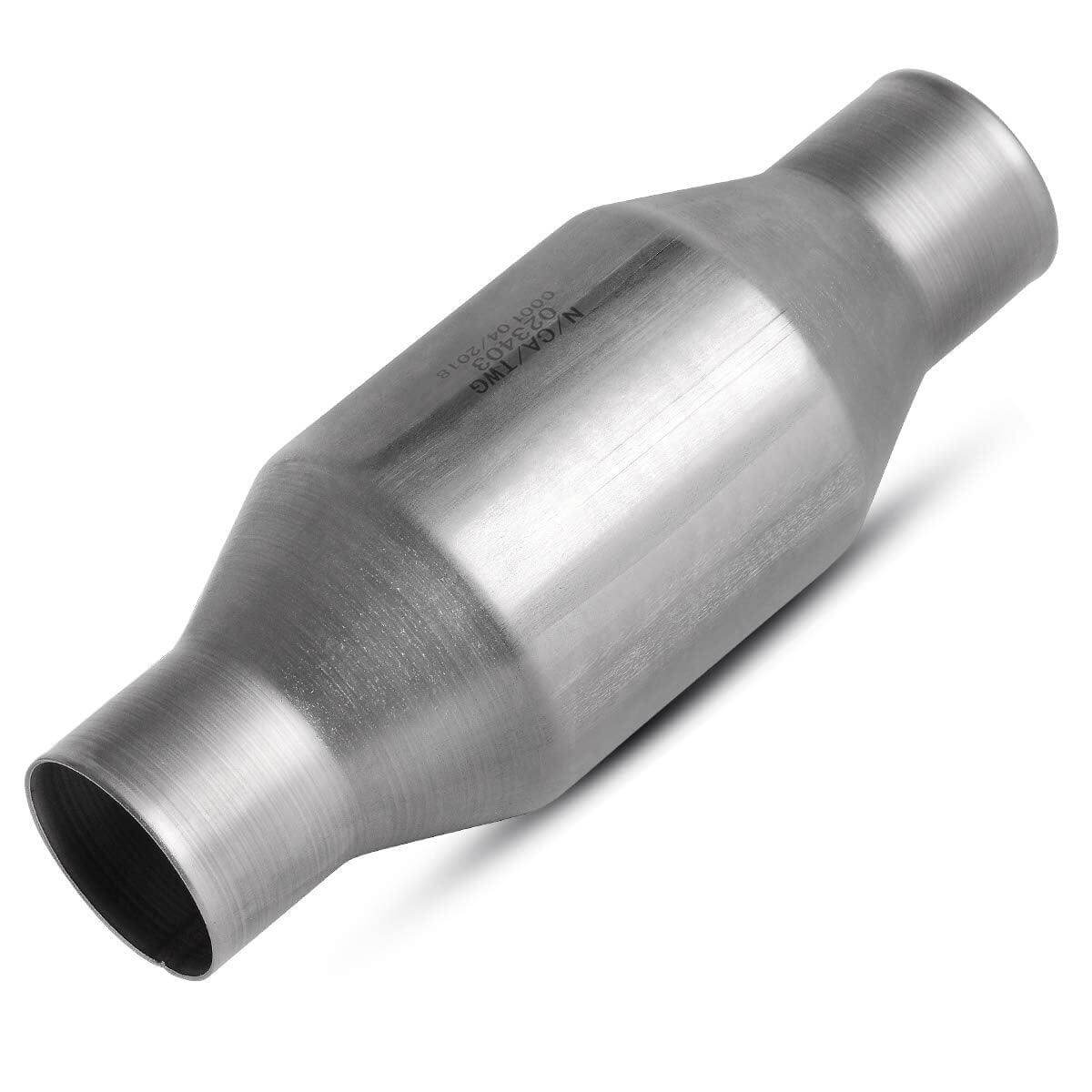 YITAMOTOR ATCC0012 2.25" Inlet/Outlet Universal High Flow Catalytic Converter 400 Cell Cats