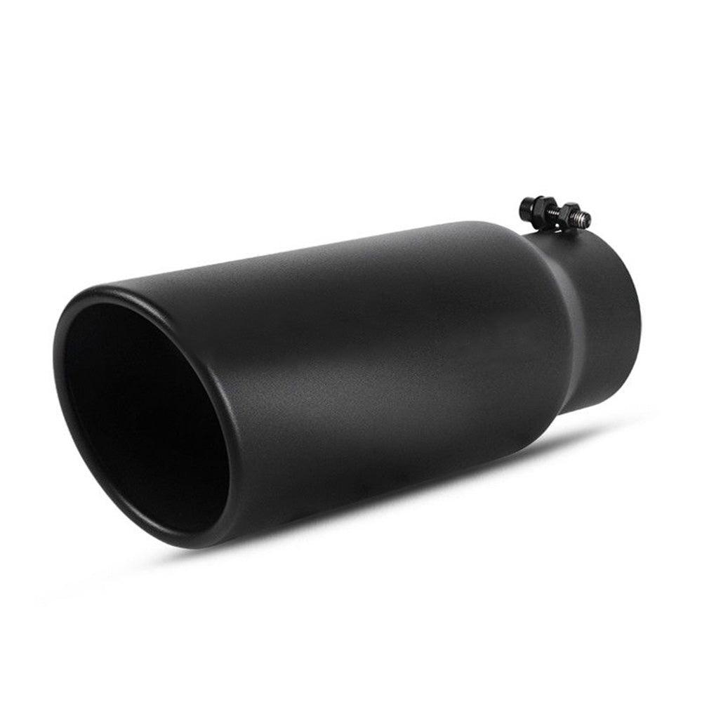 YITAMOTOR 3" Black Inside Diesel Exhaust Tips Tailpipe Tip for Truck, 3'' x 4'' x 12'' Bolt on / Clamp On Design