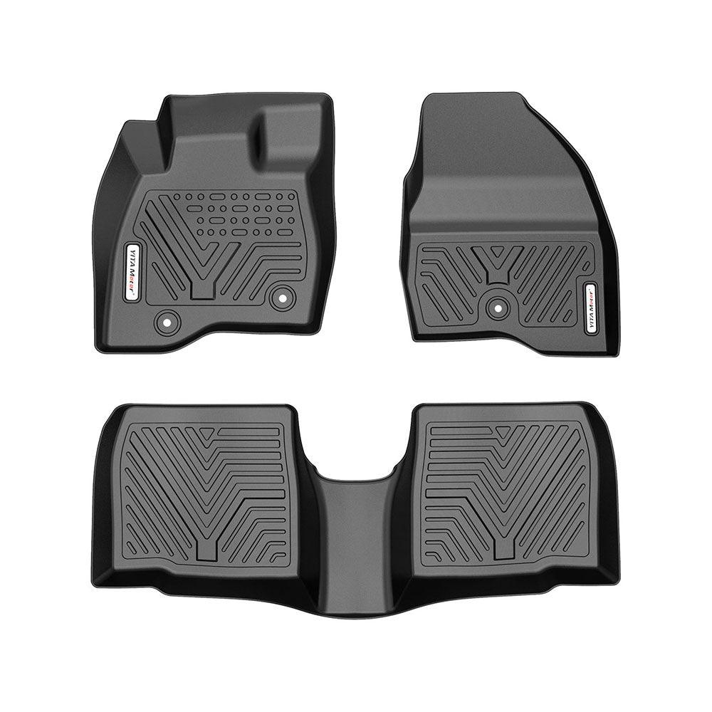 YITAMOTOR Floor Mats For 2017-2019 Ford Explorer, Custom-Fit Floor Liners 1st & 2nd Row All- Weather Protection