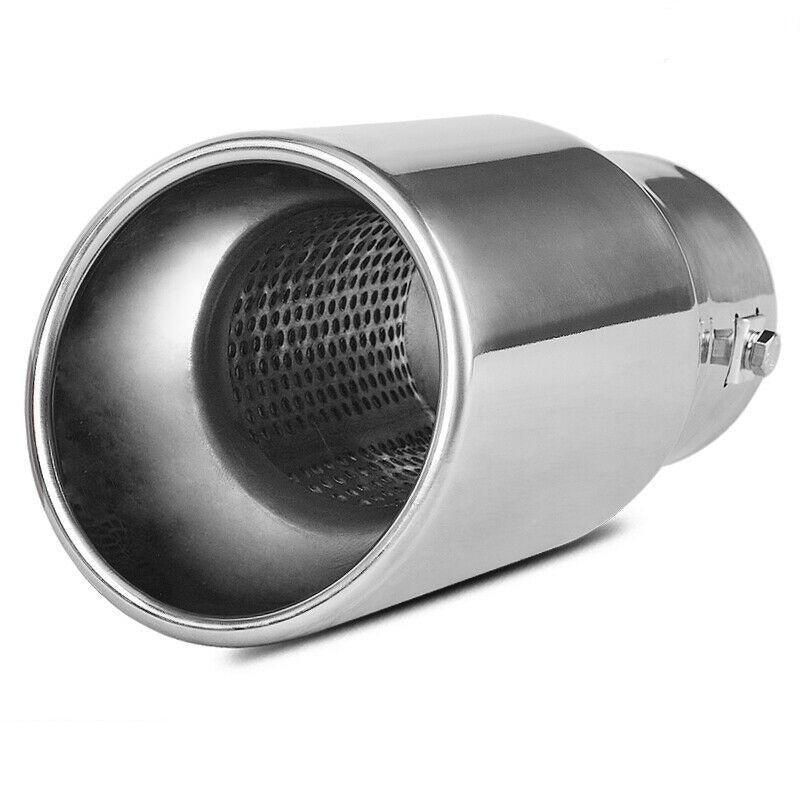 YITAMOTOR 2.0 2.25 2.5 Inch Inlet Exhaust Tip, Chrome Polished Stainless Steel Exhaust Tip, Bolt On Design