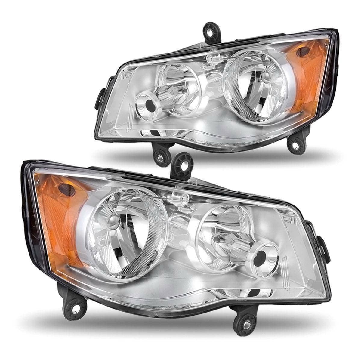 YITAMOTOR 2011-2019 Dodge Grand Caravan 2008-2016 Chrysler Town & Country Headlights Pair