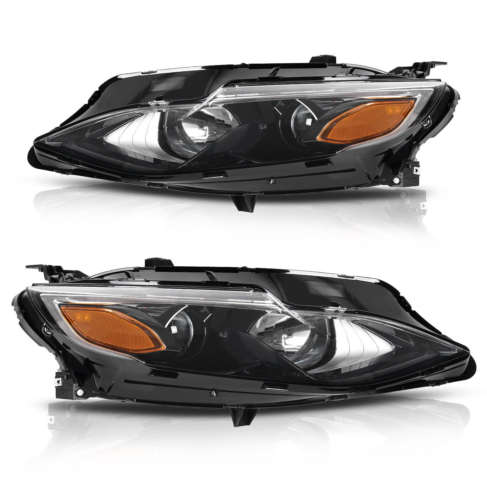 YITAMOTOR 2019-2020 Chevy Malibu 4DR Halogen Headlights Headlamps Amber Reflector