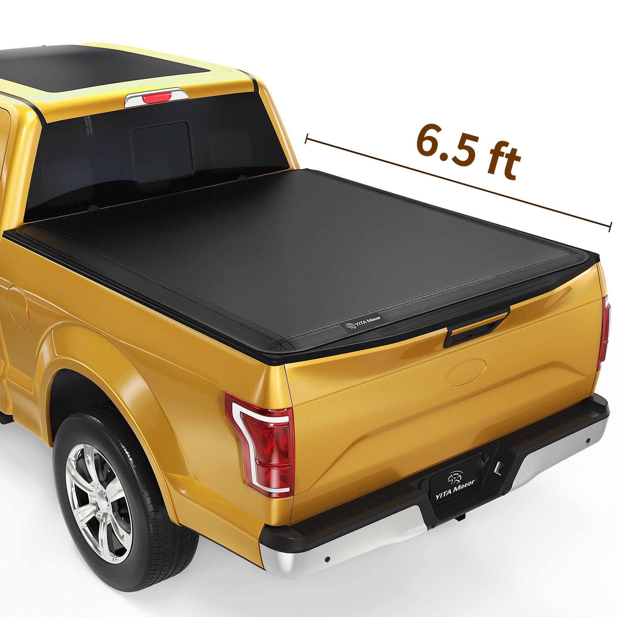 YITAMOTOR Soft Tri-fold 2015-2024 Ford F-150, Styleside 6.5 ft Bed Truck Bed Tonneau Cover