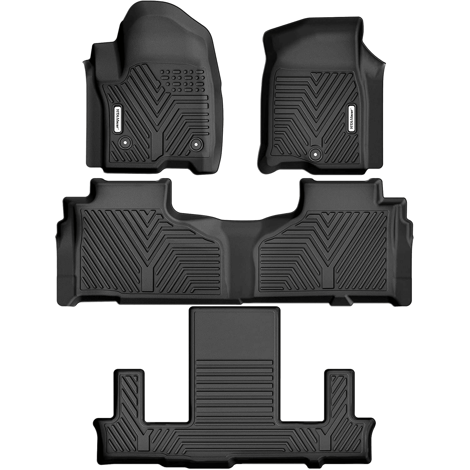 YITAMOTOR 21-23 Chevy Tahoe/GMC Yukon/Cadillac Escalade Floor Mats w/ 2nd Row Bucket Seats, Floor Liners 1st & 2nd 3rd Row