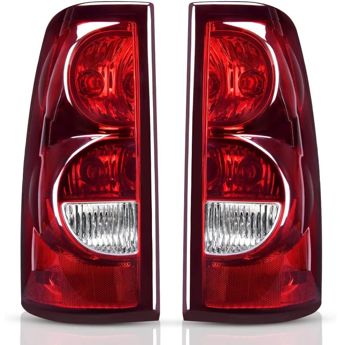 YITAMOTOR 2003-2006 Chevy Silverado, 2007 Chevy Silverado Classic Tail lights Assembly (Only Fits Fleetside Models)