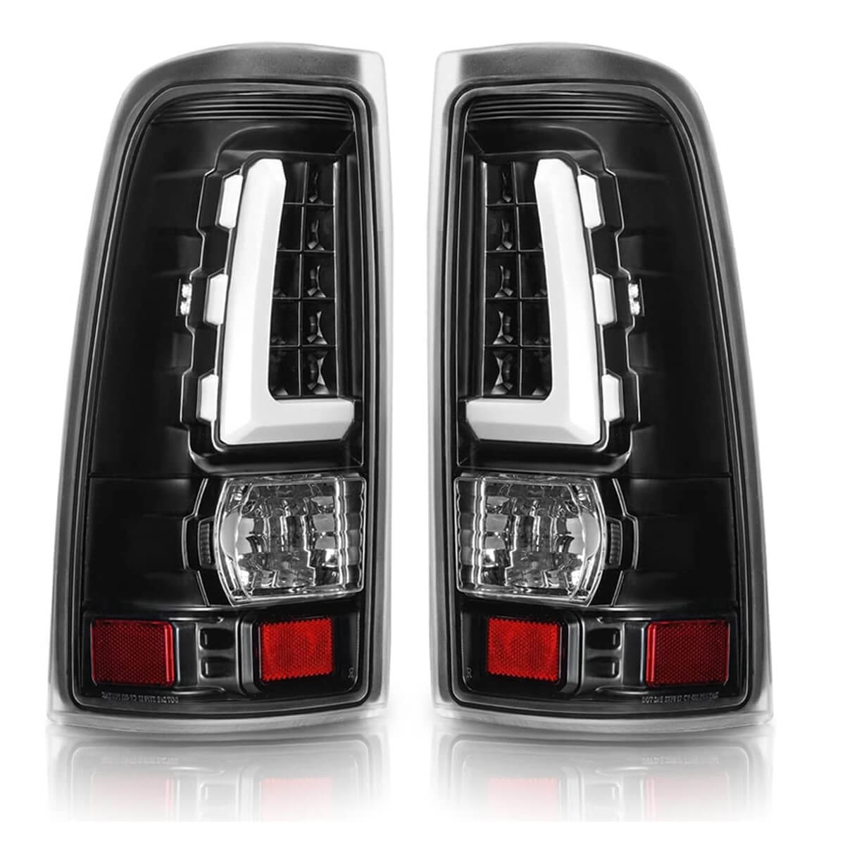 YITAMOTOR LED Tail Lights Assembly Compatible with 1999-2006 Chevy Silverado 1500 2500/01-06 Silverado 3500/2007 Silverado Classic/GMC Sierra Classic / 99-02 GMC Sierra 1500 2500 Taillight