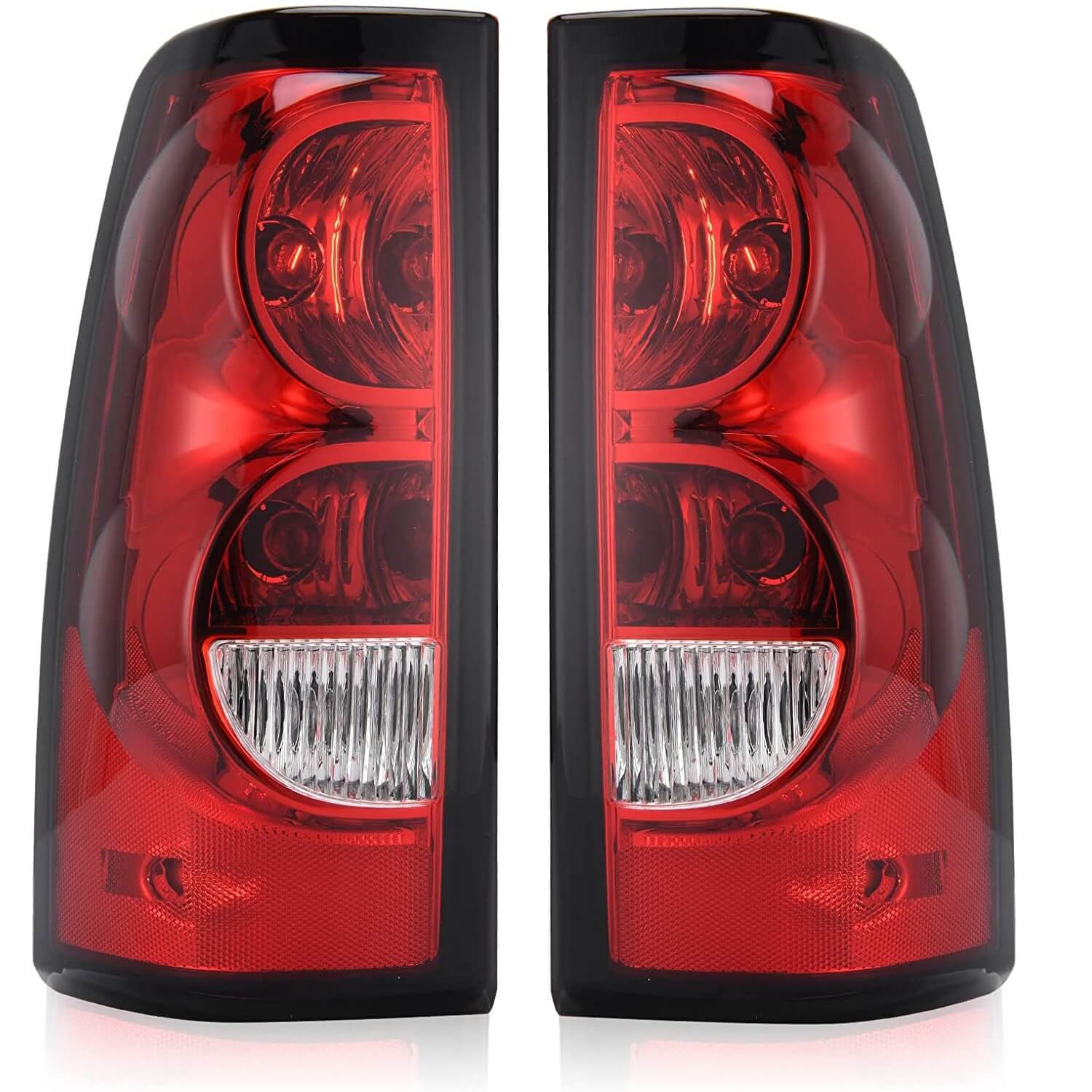 YITAMOTOR Red Tail Lights For 2003 - 2006 Chevy Silverado 1500 2500 3500 HD Brake Lamps