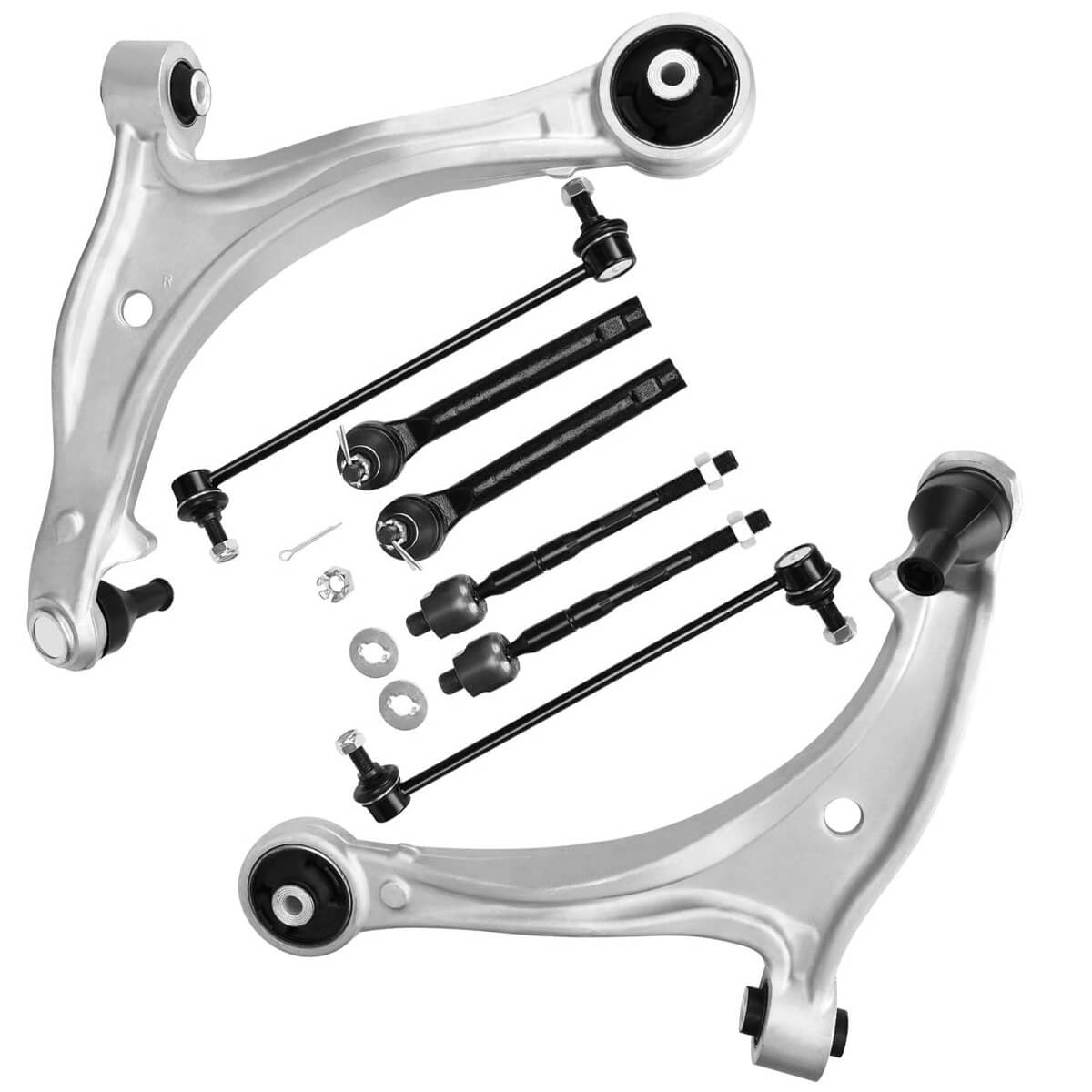 YITAMOTOR Front Lower Suspension Kit 2005-2010 Honda Odyssey, w/Front Lower Control Arm, Sway Bar Links, Tie Rods