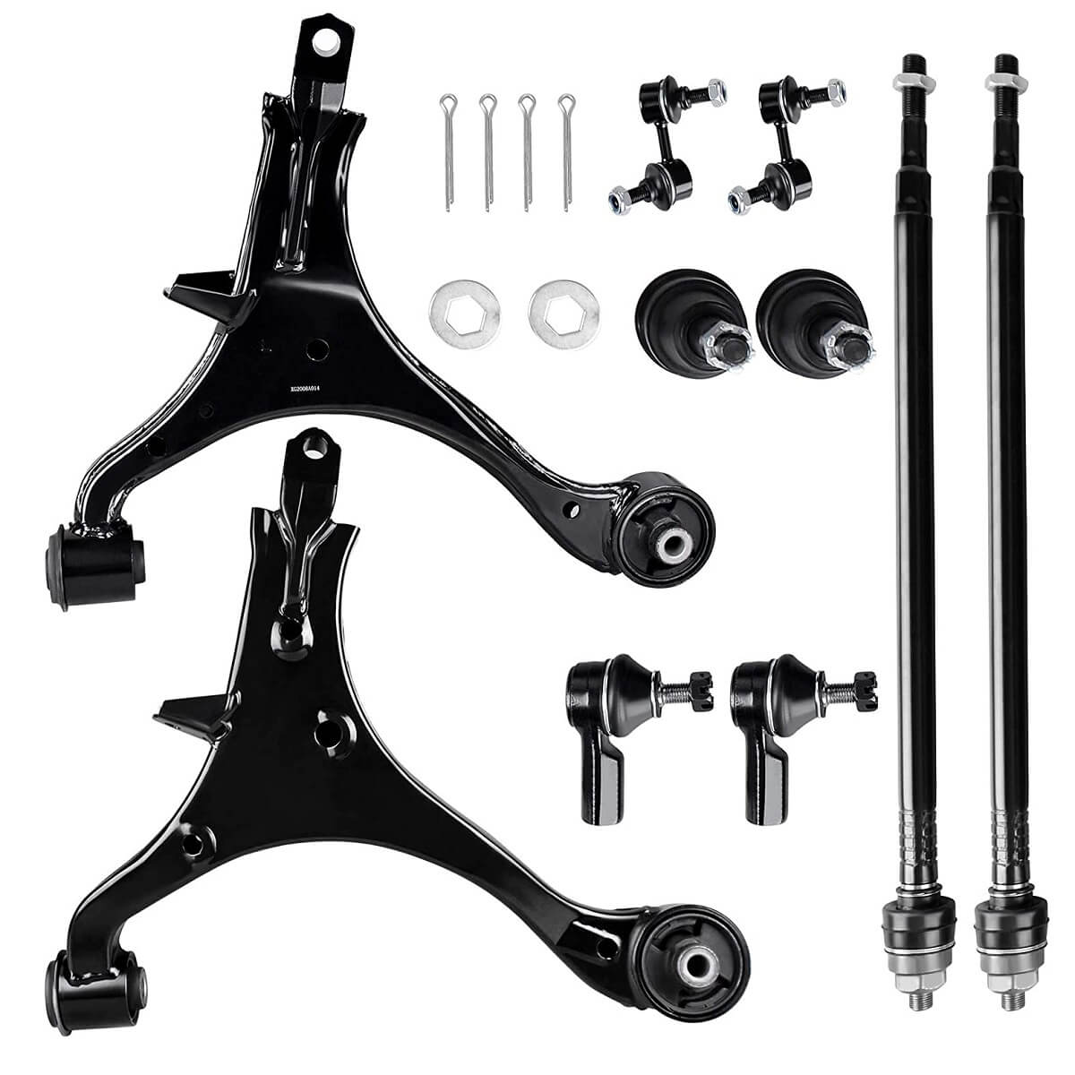 YITAMOTOR Front Lower 10 PCS Control Arm Honda CR-V 2002-2006 -w/Ball Joint, Tie Rod End, Sway Bar End Link