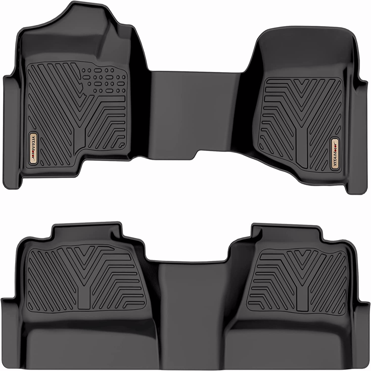 YITAMOTOR 2007-2013 Chevy Silverado 1500/ Sierra 1500, 2007-2014 Chevy Silverado/Sierra 2500/3500 HD Floor Mats