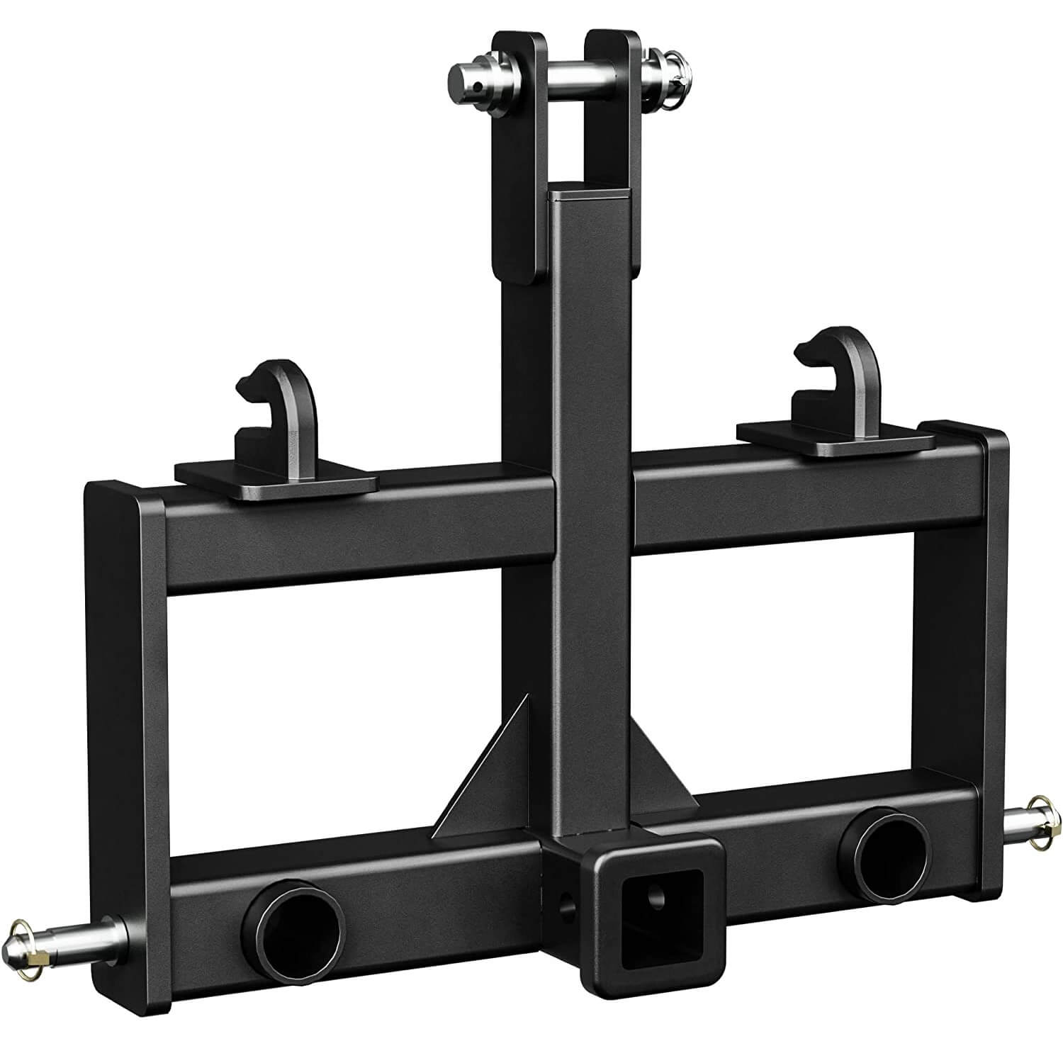 YITAMOTOR 3 Point Hitch Receiver Tractor Drawbar Attachment with 2x1 3/4" Hay Spear Holes for CAT 0