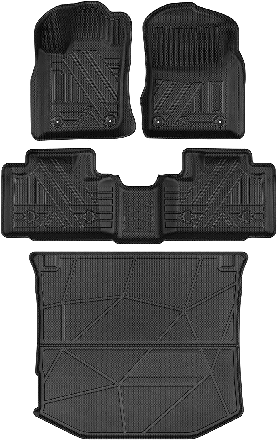 YITAMOTOR 2022 Jeep Grand Cherokee WK, 2016-2021 Jeep Grand Cherokee  Floor Mats Set, All-Weather Custom Fit