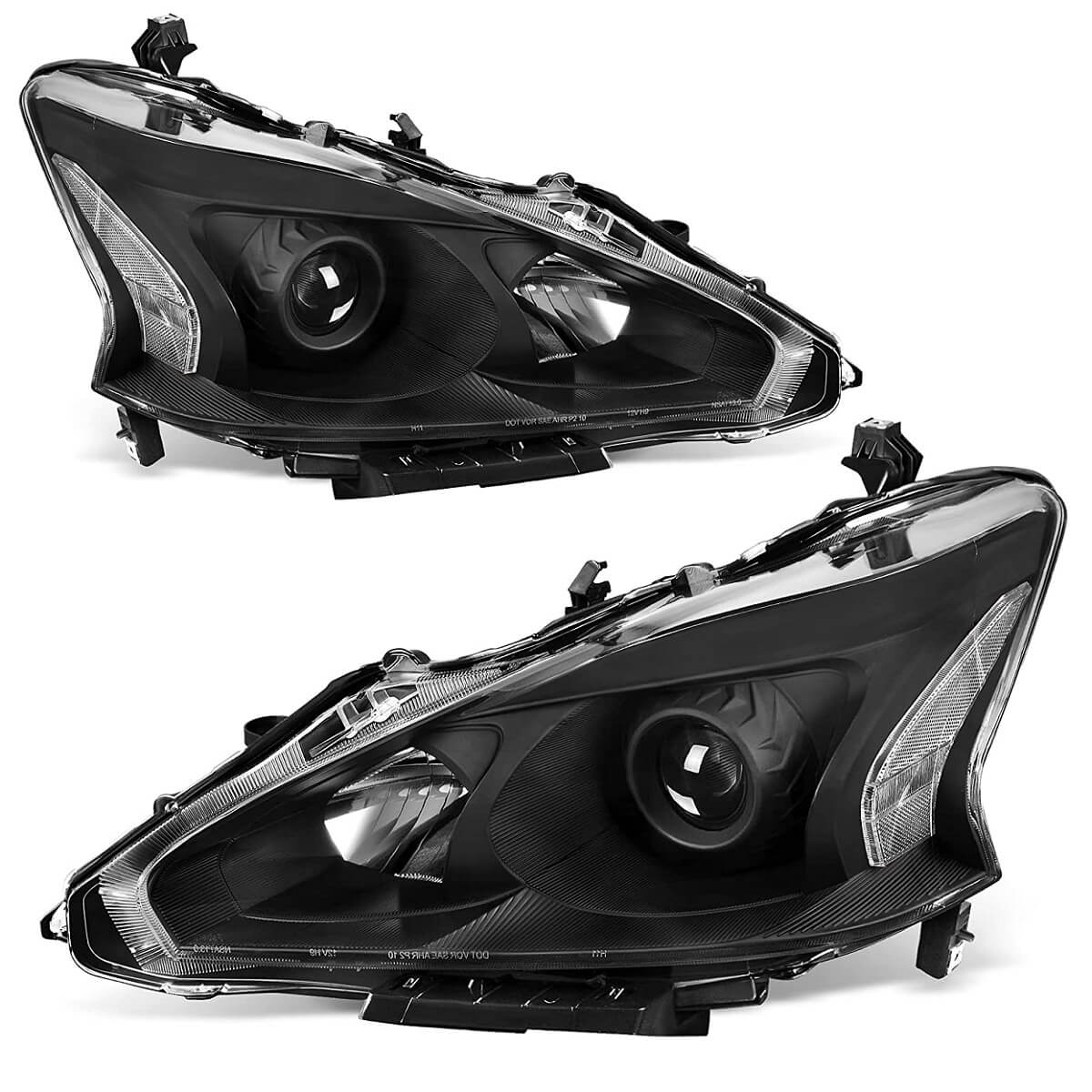 YITAMOTOR Projector 2013-2015 Nissan Altima 4-Door Sedan Headlights Assembly Black Housing