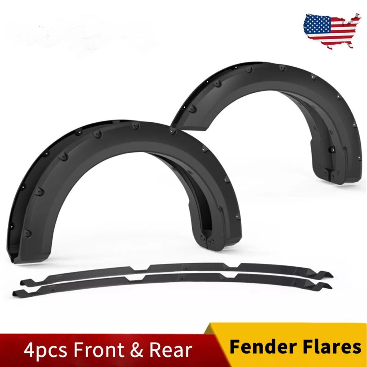 YITAMOTOR 2021-2022 Ford F150 Fender Flares 4pc.Set