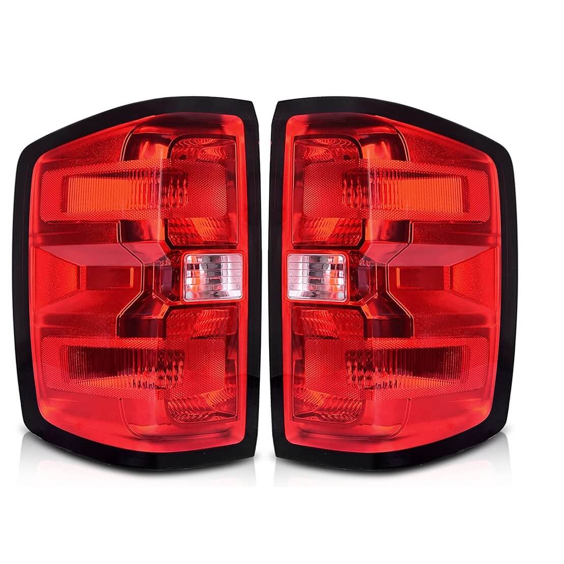 YITAMOTOR 2014-2018 Chevy Silverado 1500 Taillights Red Style Tail Brake Lamps Pickup Taillights Assembly