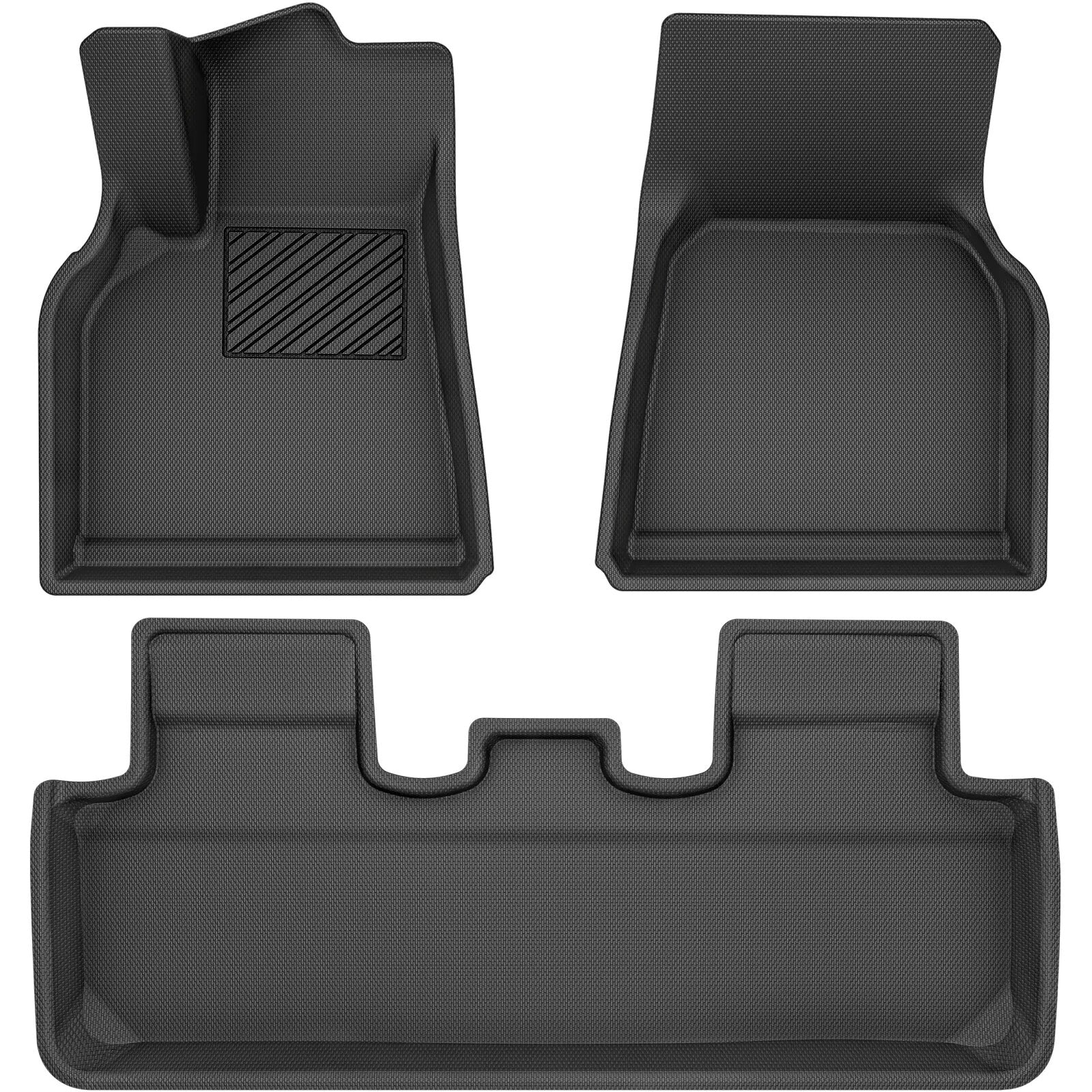 YITAMOTOR Floor Mats For 2020-2024 Tesla Model Y Waterproof Protection Liners 3pcs