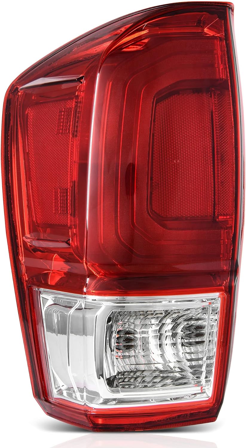 YITAMOTOR Driver Left Side Tail Light OE Replacement For 2016-2022 Tocoma Taillights Assembly Pickup Brake Rear Lamps - Red Clear