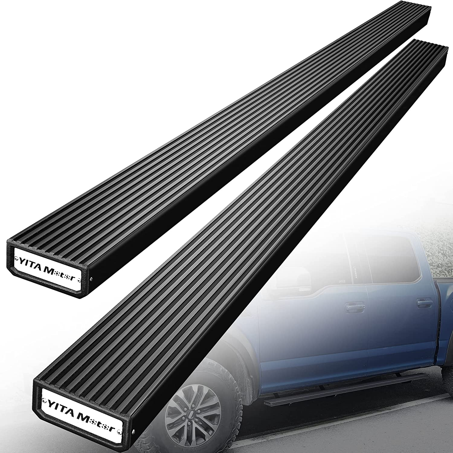 YITAMOTOR 07-18 Chevy Silverado/GMC Sierra 1500, 07-19 2500HD 3500HD Double/Extended Cab Running Boards