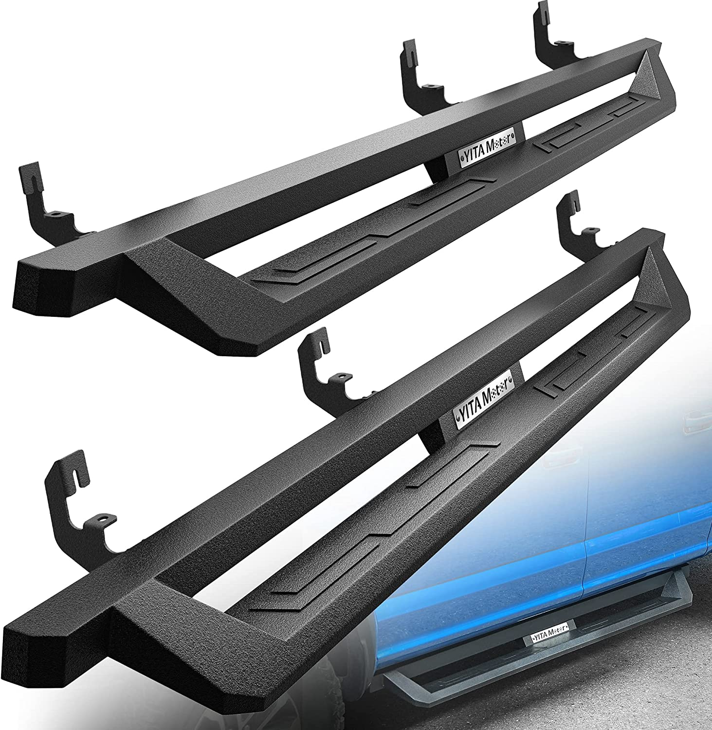 YITAMOTOR Running Boards for 2015-2024 Chevy Colorado/Canyon Crew Cab Drop Side Step Bars