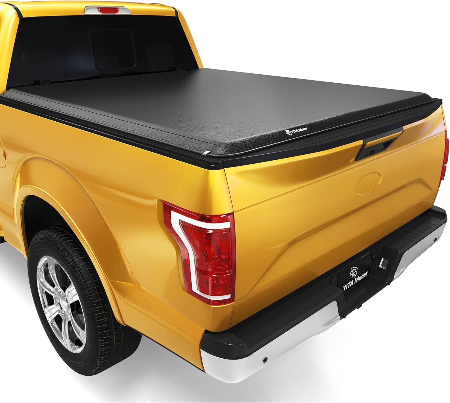 YITAMOTOR Soft Roll Up Truck Bed Tonneau Cover Compatible with 1999-2016 Ford F-250 F-350 F250 F350 Super Duty 8 ft Bed