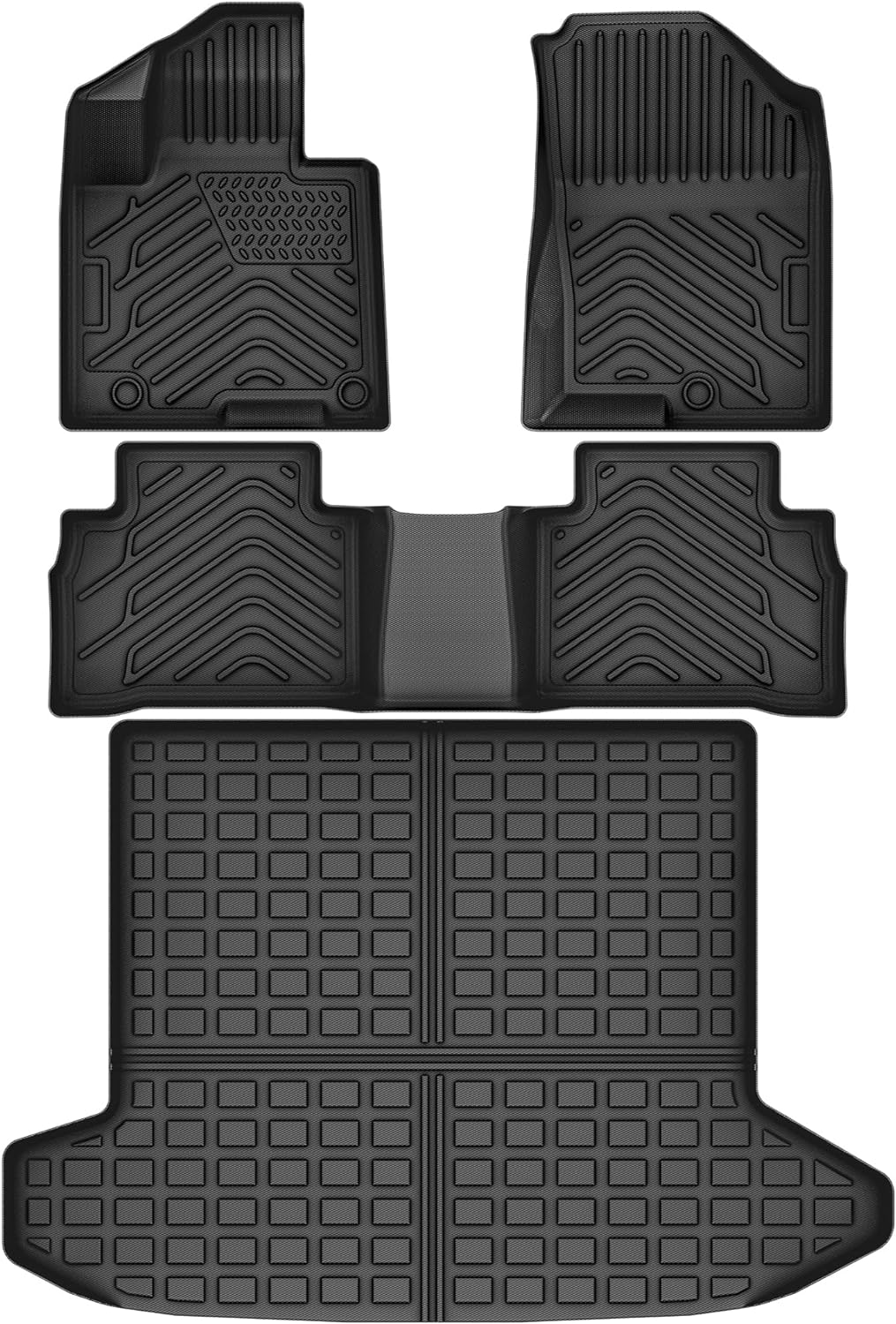 YITAMOTOR Floor Mats for 2022-2024 Hyundai Tucson (Only Fits Vehicles with Standard Audio System), Custom Fit for Hyundai Tucson Floor Mats Set TPE Rubber Waterproof Interior Accessories, Black