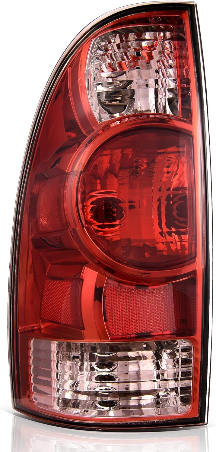 YITAMOTOR Left Driver Side Tail lights Assembly Brake Rear Lamps Compatible with 2005-2015 Toyota Tacoma Taillight OE Replacement-With Bulb