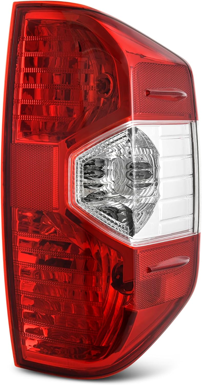 YITAMOTOR Tail Lights Assembly Compatible with 2014-2021 Toyota Tundra, Red Clear OE Replacement Taillights - Passenger Side