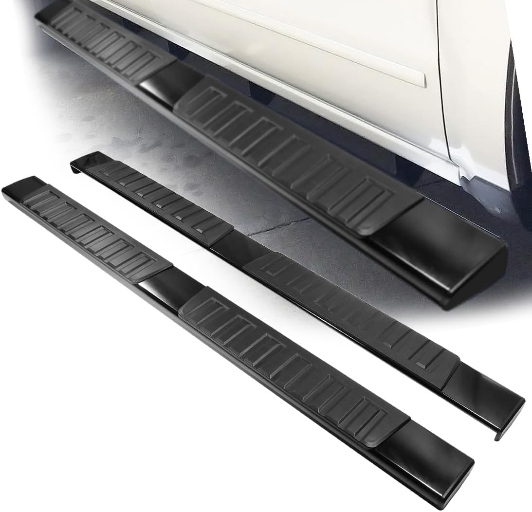 YITAMOTOR 6 Inches Running Boards Compatible with 1999-2016 Ford F-250 F-350 Crew Cab, Aluminum Black Side Steps Nerf Bars