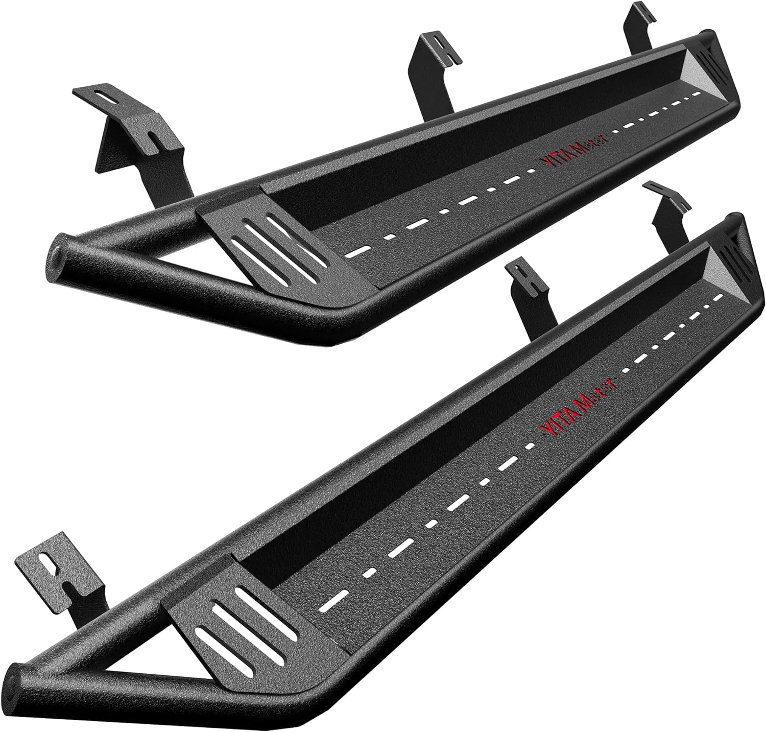 YITAMOTOR Running Boards, Drop Side Steps Compatible with 2005-2023 Toyota Tacoma Double Cab, Black Powder Coated Off-Road Nerf Bars