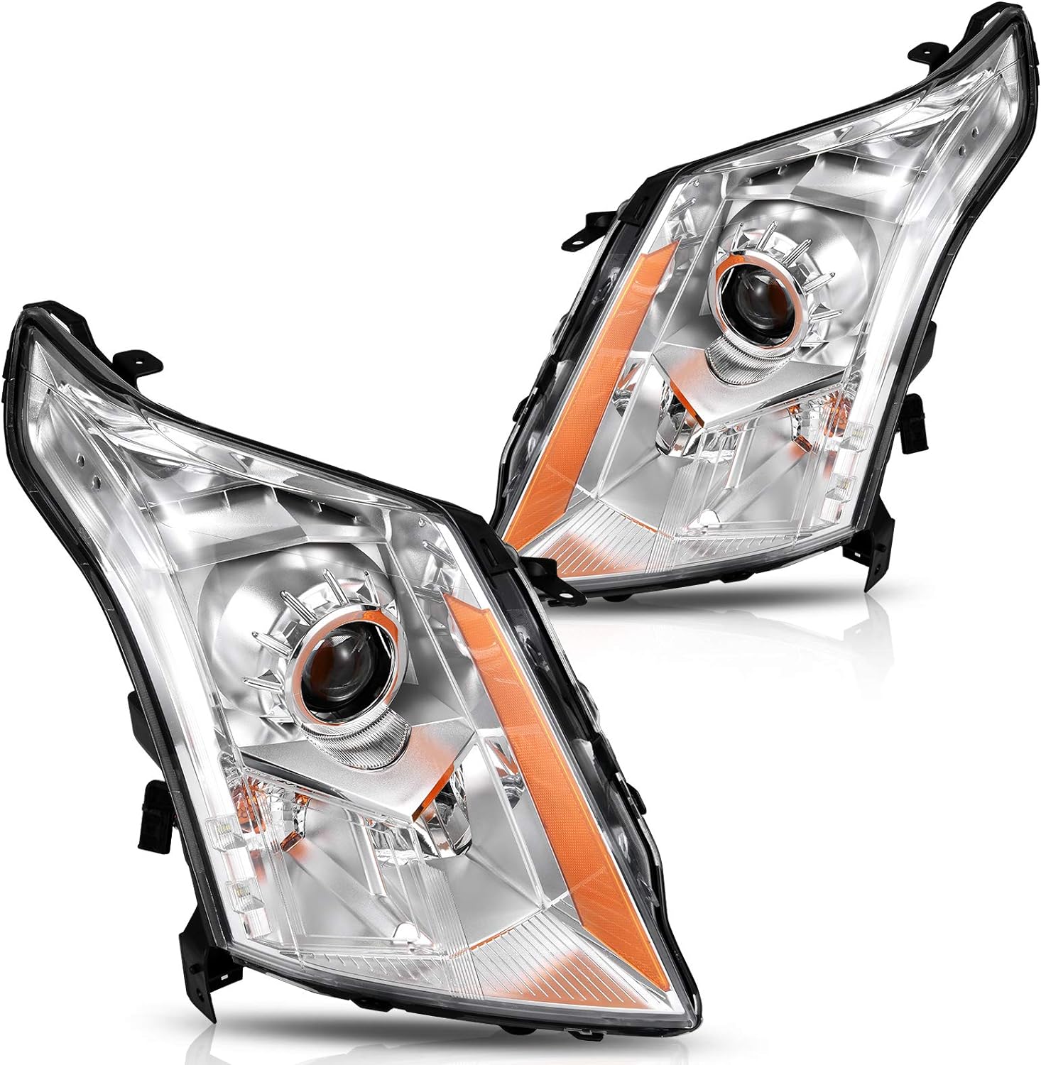 YITAMOTOR Headlights Assembly Compatible with 2010 2011 2012 2013 2014 2015 2016 Cadillac SRX OE Projector Headlamp (Driver&Passenger Side)