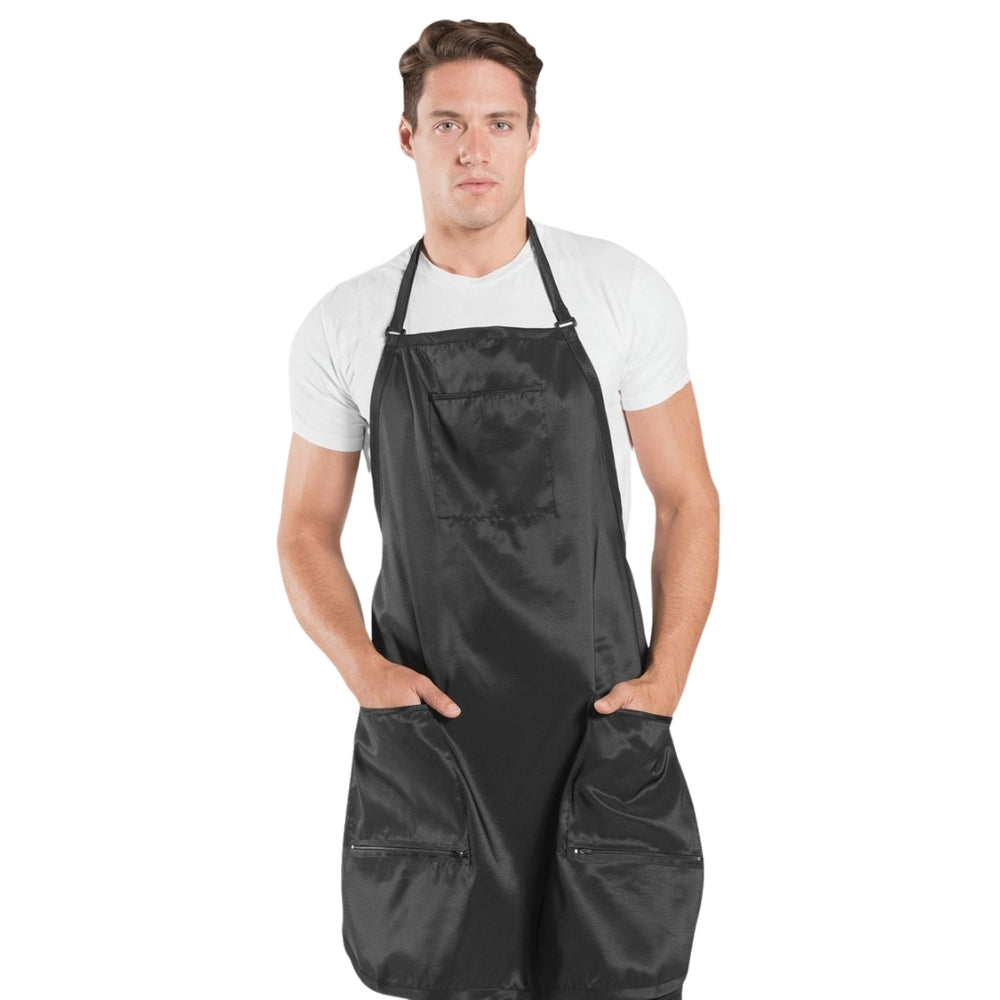 Betty Dain Premier Barber Apron With Top Pocket - Black