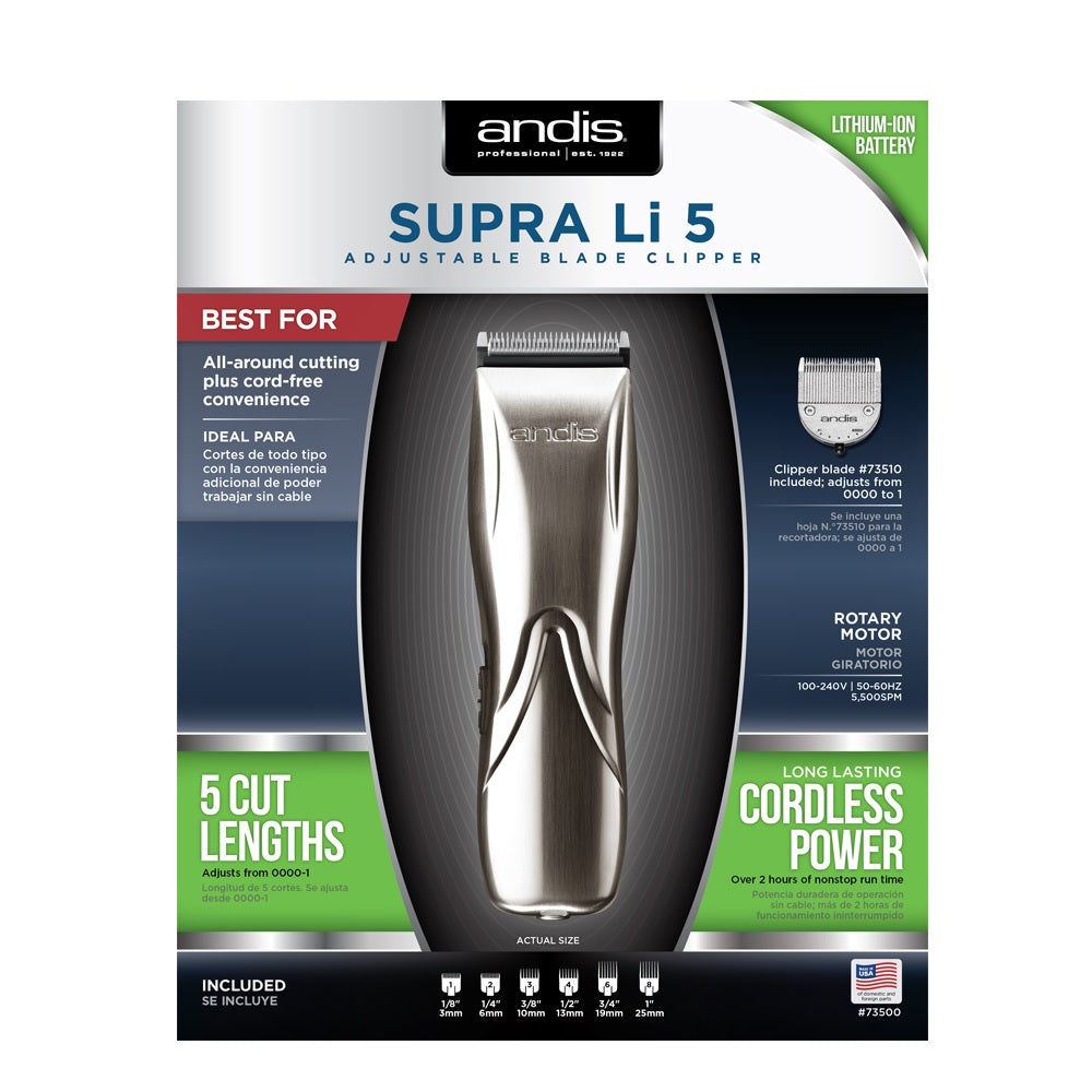 Andis Supra Li 5 Adjustable Blade Clipper