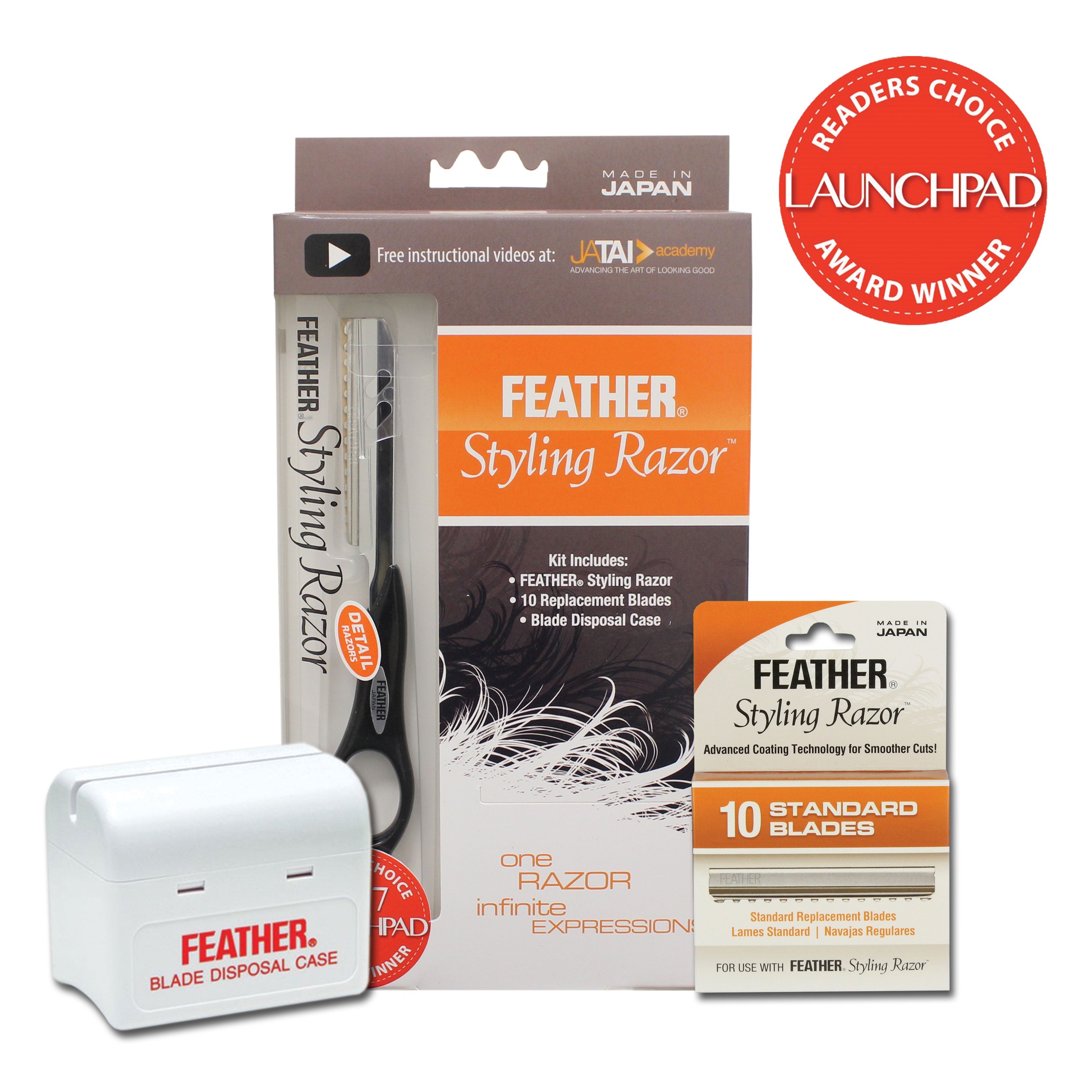 Feather Black Detail Styling Razor Standard Kit