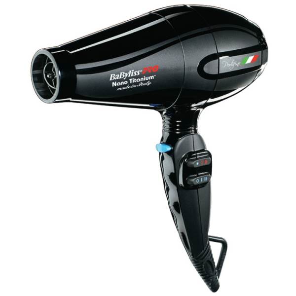 BaBylissPRO Nano Titanium Portofino Full-Size Dryer - Black