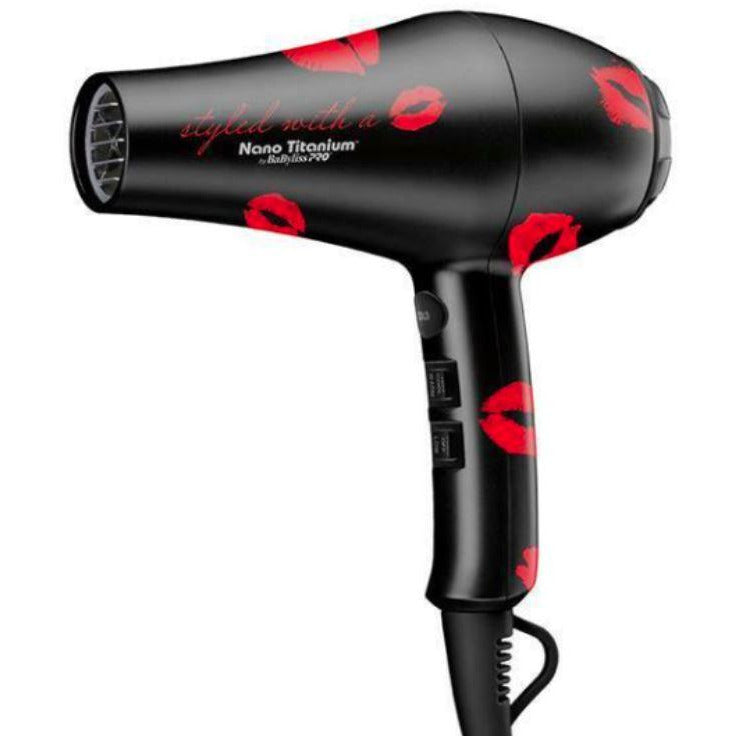 BaBylissPRO Nano Titanium 1900 Watt Dryer with Cosmetic Pouch