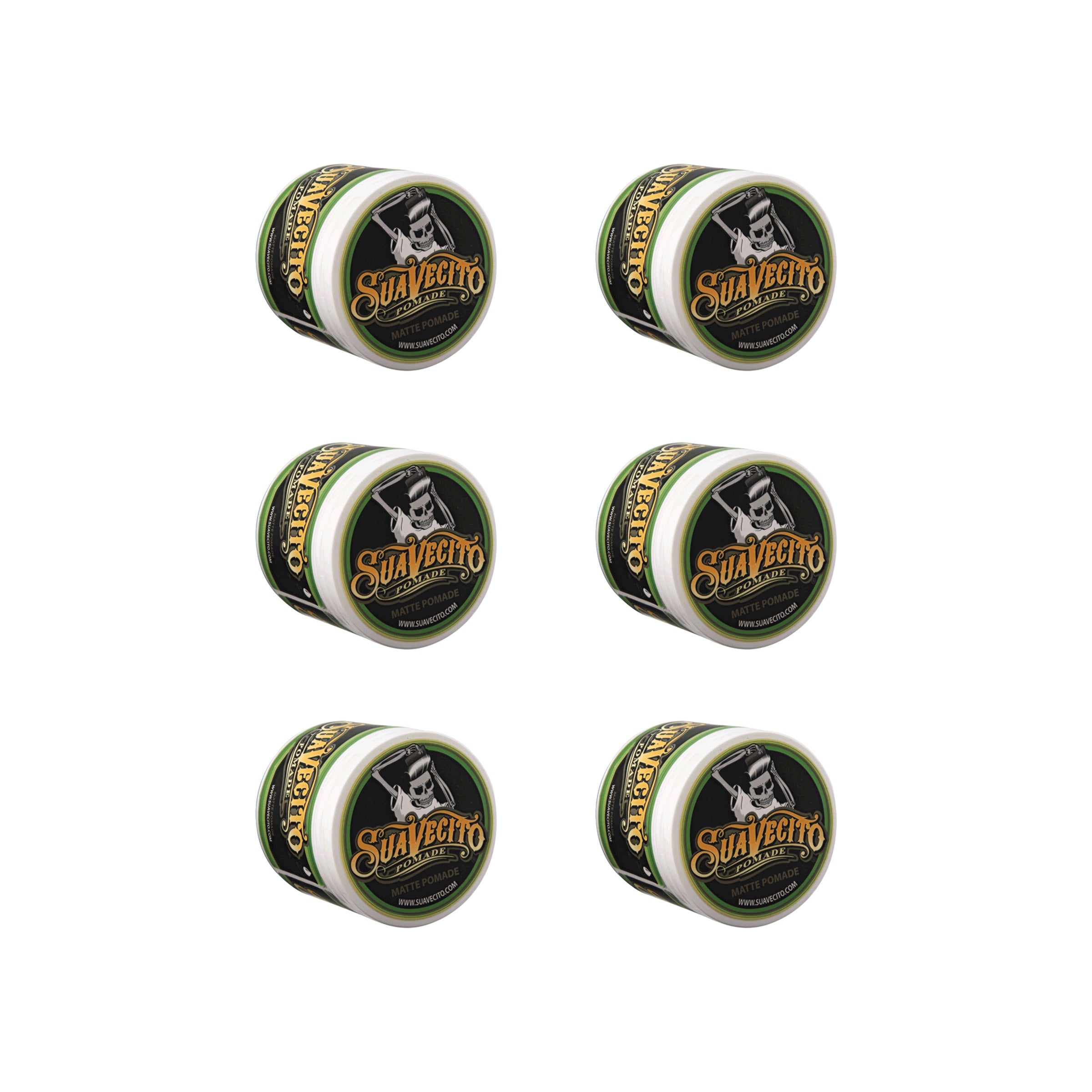 Suavecito Matte Pomade 4 oz - 6 Pack