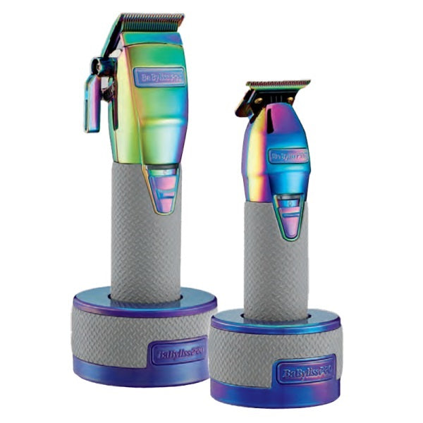 BaBylissPRO Boost FX Limited Edition Chameleon Clipper, Trimmer & Charging Bases