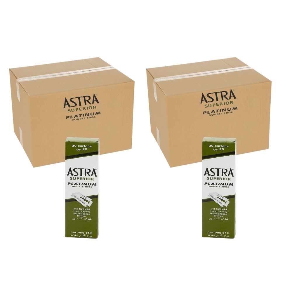 Astra Superior Platinum Double Edge Safety Razor Blade - 10000 Count